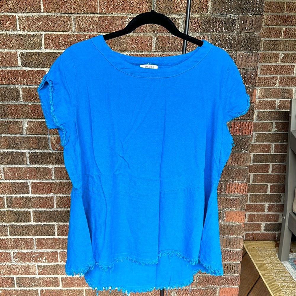 Umgee linen blend short sleeve top